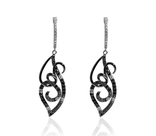 עגילי יהלומים -  ED-400-E36245