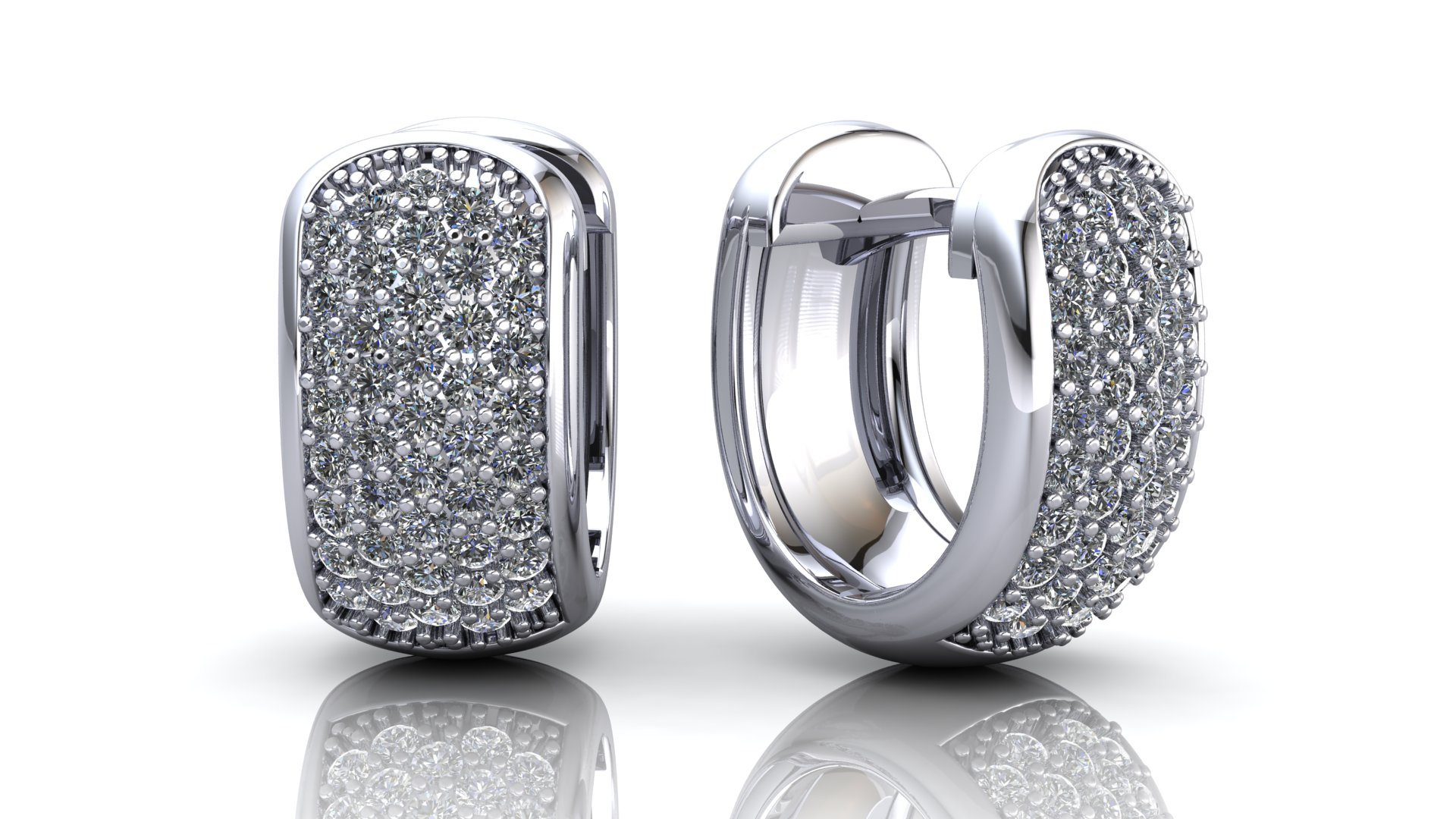 עגילי יהלומים - ED-140-8-M