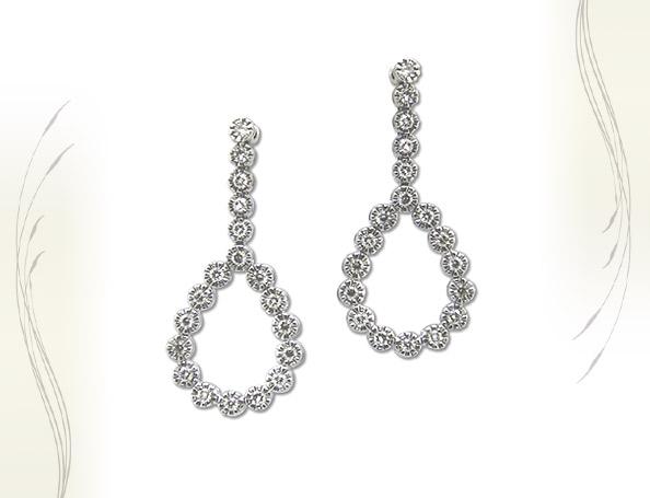 עגילי יהלומים - ED-MIL