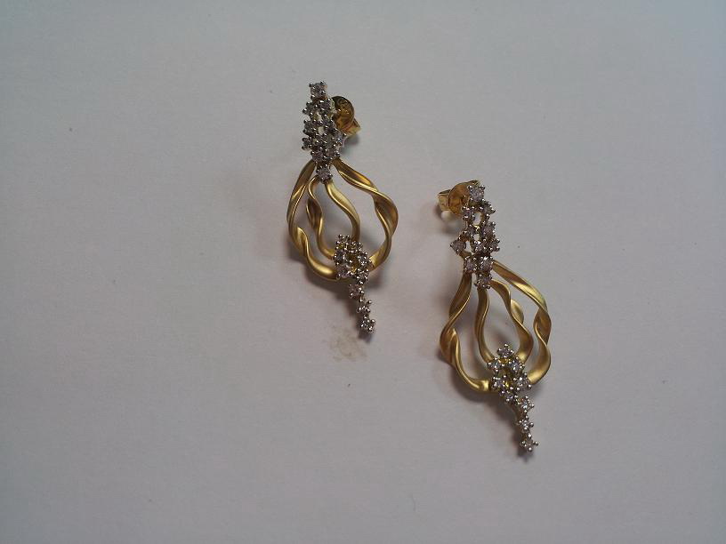 עגילי יהלומים - ED-108AB0012