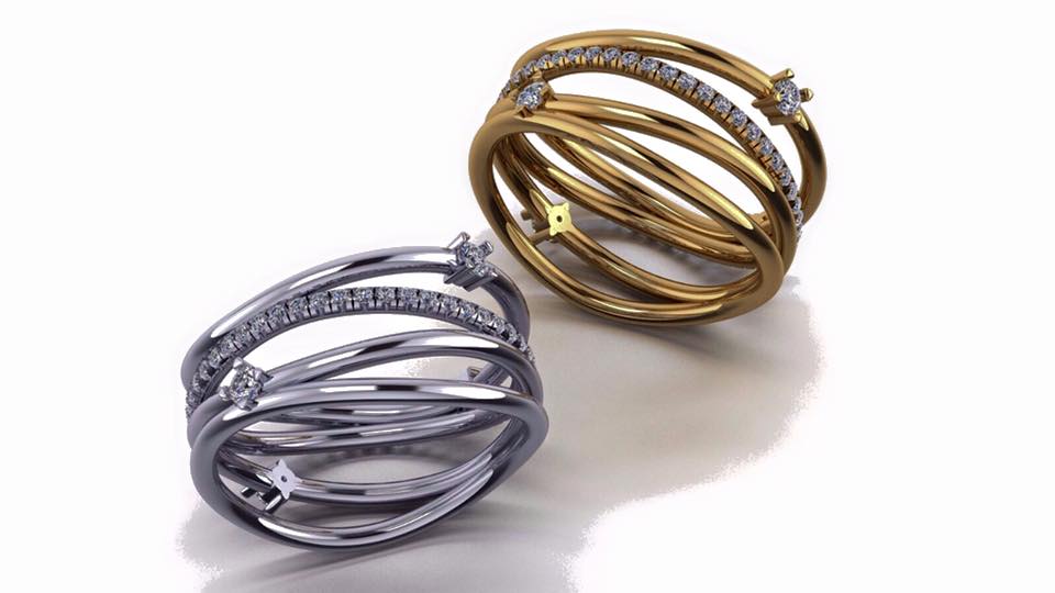 טבעות יהלומים - RD-681V1-M