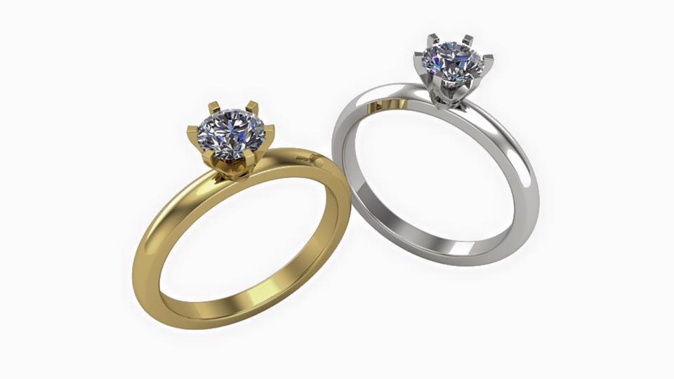 סוליטרים - טבעות אירוסין - SRE-240-M