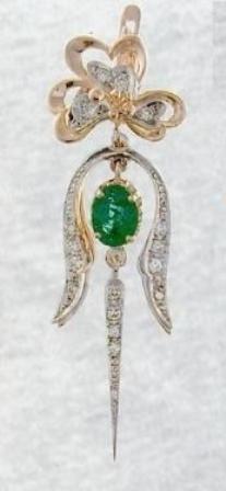 עגילי יהלומים - EDG-655