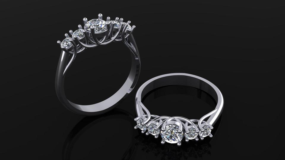 סוליטרים - טבעות אירוסין - SRE-012-M