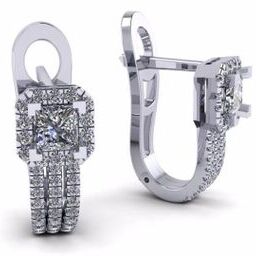 עגילי יהלומים - ED-1406-M