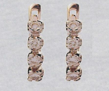 עגילי יהלומים - ED-131