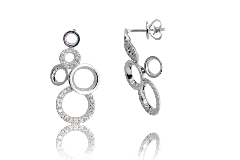 עגילי יהלומים - ED-196001BQQ