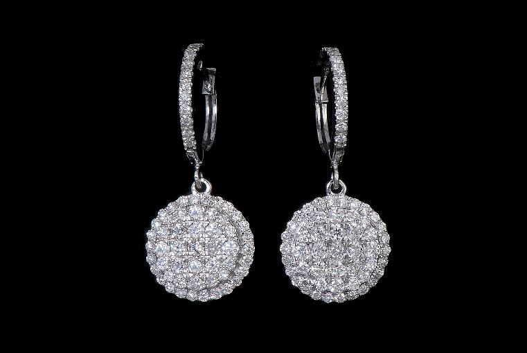 עגילי יהלומים - ED-2355