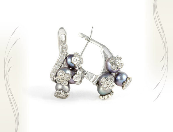 עגילי יהלומים - EDP-1200