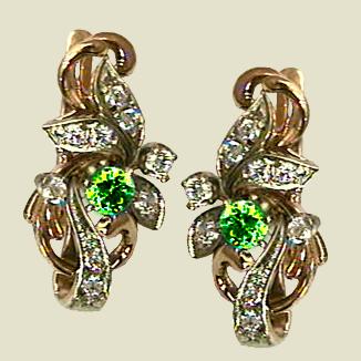 עגילי יהלומים - EDG-7102009