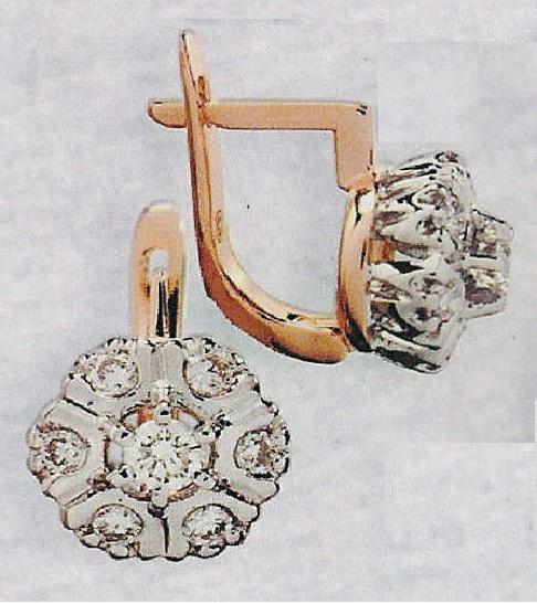 עגילי יהלומים - ED-403