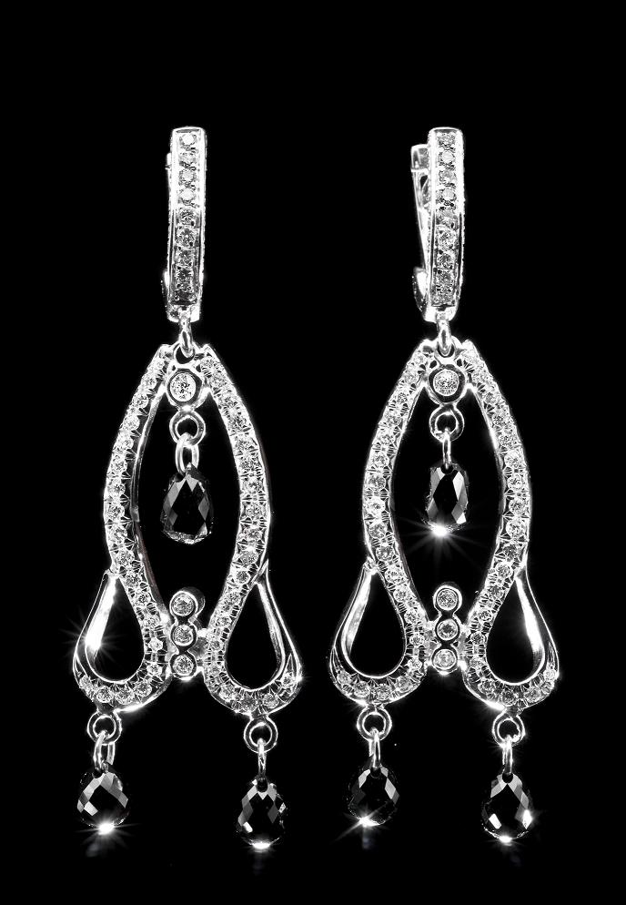 עגילי יהלומים - ED-1382