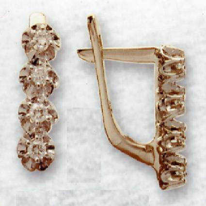 עגילי יהלומים - ED-453