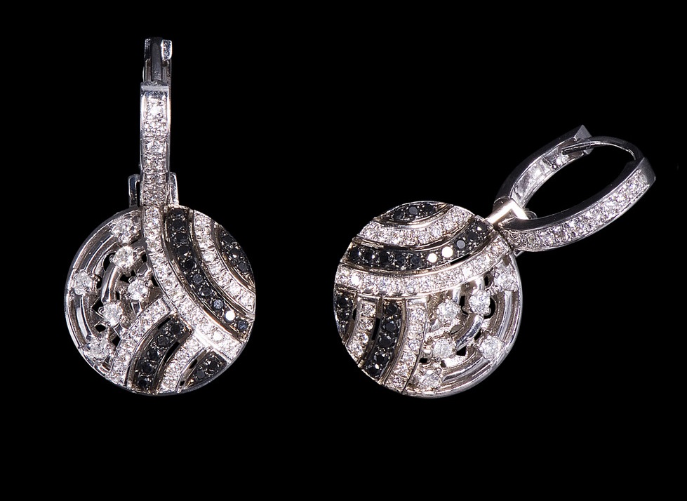 עגילי יהלומים - ED-OG3