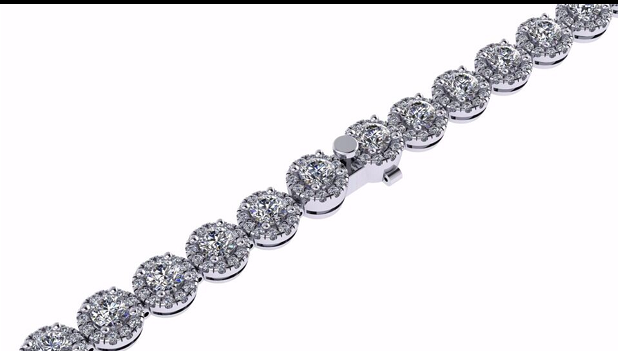 צמידי יהלום - BD-953-W-M