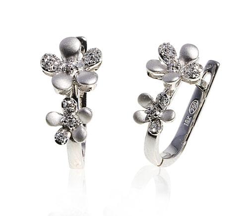 עגילי יהלומים - ED-NW80006CS