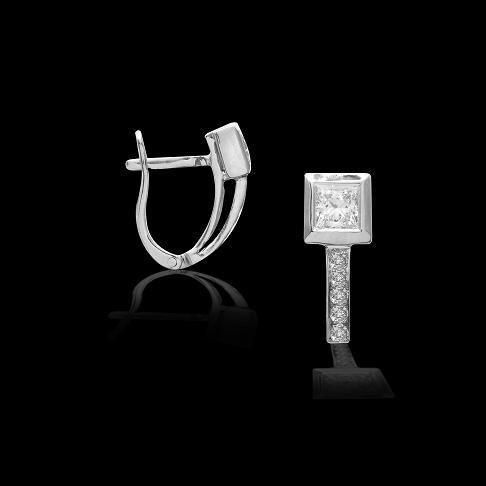 עגילי יהלומים - ED-1402