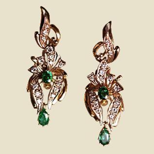 עגילי יהלומים - EDG-4102299